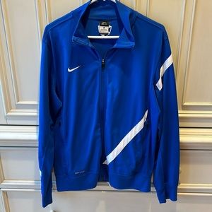 Like New Mens Nike Blue Dri-Fit Athletic Jacket Size Large